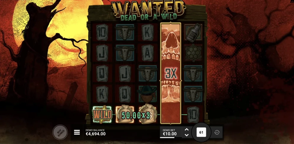 Wanted Dead Or A Wild Slot