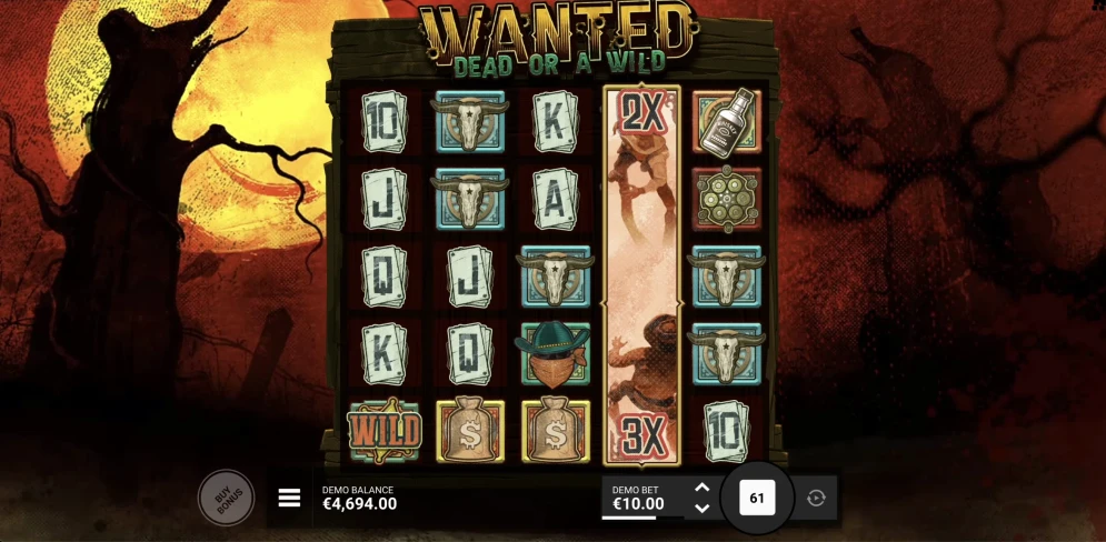 Wanted Dead Or A Wild Slot